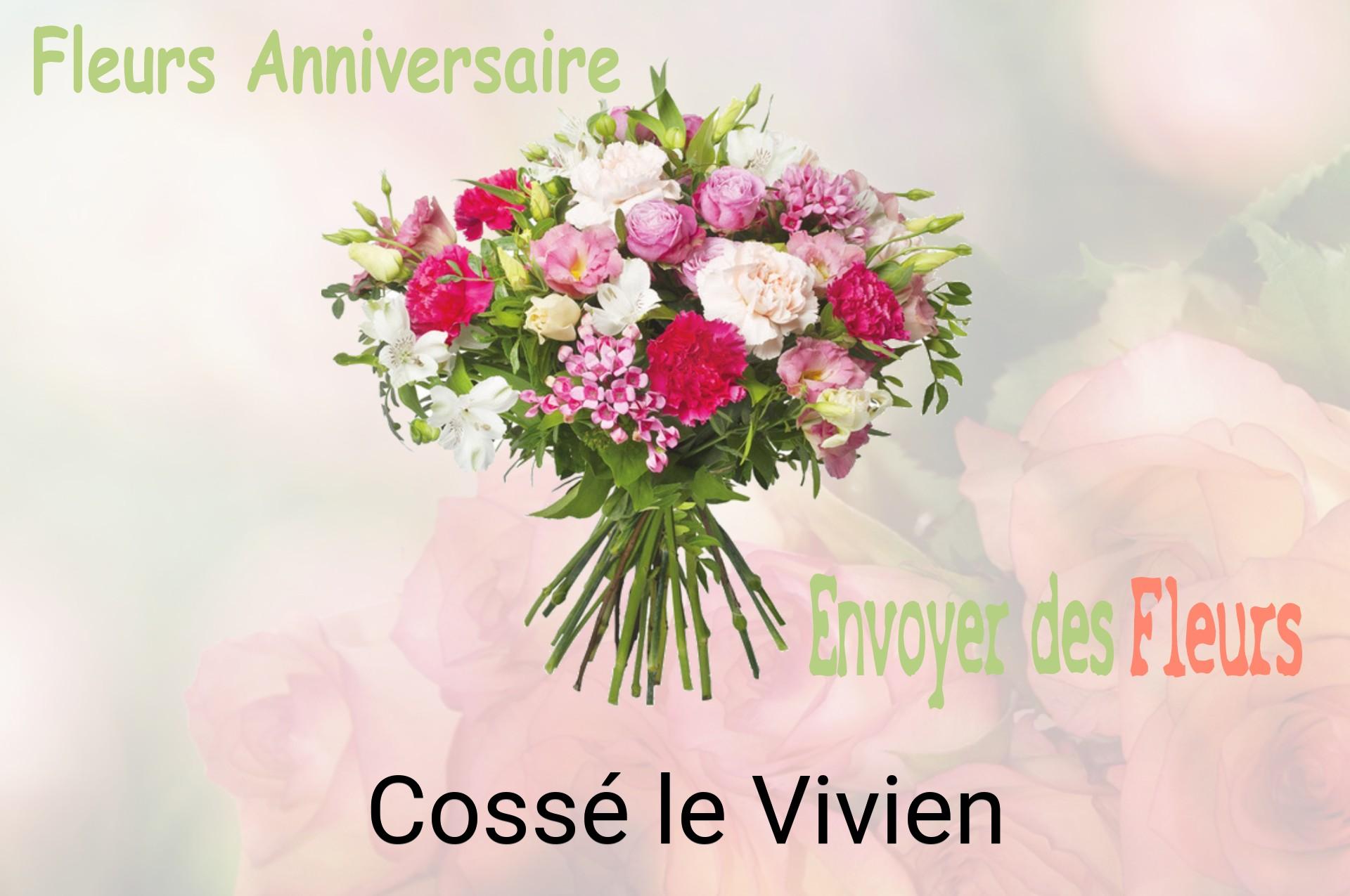Bouquet de fleurs d’anniversaire livré à Cossé-le-Vivien